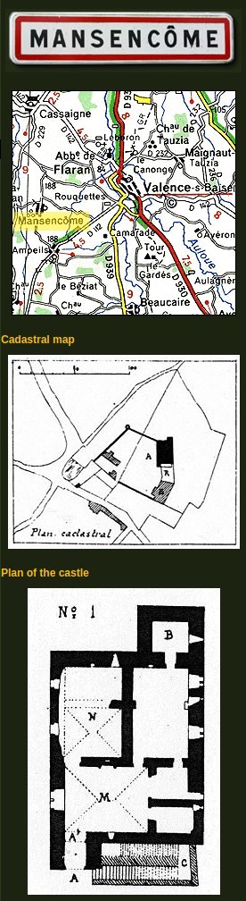 Plan - Mansencôme