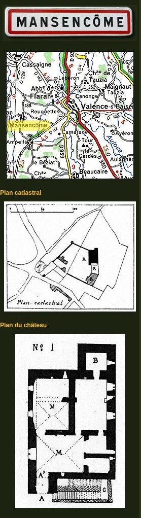 Plan - Mansencôme