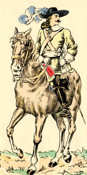 officier à cheval / offcier on horseback